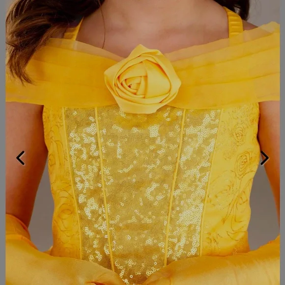 Disney's Beauty and the Beast Belle Costume for Girls NEW TAGS Child Size Medium - Picture 14 of 15